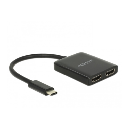 DeLOCK 87719 USB Type-C™ Splitter (DP Alt Mode) > 2 x HDMI out 4K 30 Hz Fiche technique | Fixfr