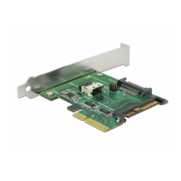 DeLOCK 89921 PCI Express x4 Card U.2 NVMe to 1 x internal SFF-8654 4i + 1 x internal SFF-8639 – Low Profile Form Factor Fiche technique | Fixfr