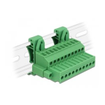 DeLOCK 66082 Terminal Block Set for DIN Rail 10 pin Fiche technique