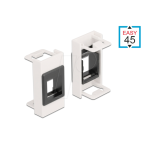 DeLOCK 81354 Easy 45 Module Keystone Holder 22.5 x 45 mm, white / black Fiche technique