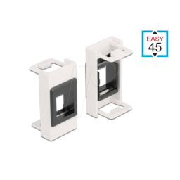 DeLOCK 81354 Easy 45 Module Keystone Holder 22.5 x 45 mm, white / black Fiche technique | Fixfr