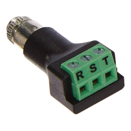 DeLOCK 65878 Terminal block 3 pin > stereo jack female 3.5 mm for installation Fiche technique | Fixfr