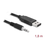 DeLOCK 83114 Converter USB 2.0 male &gt; TTL 3.5 mm stereo jack 1.8 m (3.3 V) Fiche technique