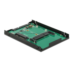 DeLOCK 62862 2.5″ Converter SATA 22 pin > 1 x mSATA / 1 x CFast - 9.5 mm Fiche technique | Fixfr