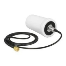 DeLOCK 88986 GSM / UMTS Antenna SMA plug 0.7 - 1.6 dBi 1 m ULA100 omnidirectional fixed outdoor white Fiche technique | Fixfr