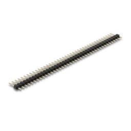 DeLOCK 66694 Pin header 40 pin, pitch 2.54 mm, 1-row, straight, 5 pieces Fiche technique | Fixfr