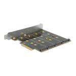 DeLOCK 89888 PCI Express Card &gt; 4 x internal M.2 Key B Fiche technique