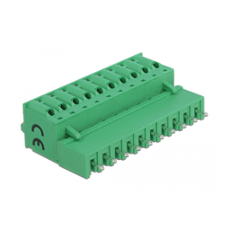 DeLOCK 66504 Terminal block set for PCB 10 pin 5.08 mm pitch vertical Fiche technique | Fixfr