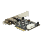 DeLOCK 89398 PCI Express Card &gt; 2 x external USB 3.1 Gen 2 Type-A female Fiche technique