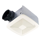 Broan XB50F Exhaust Ventilation Fan Finish Pack sp&eacute;cification