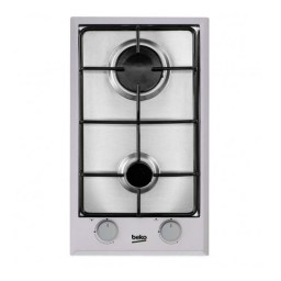Beko HDCG32220FX Table gaz Manuel utilisateur | Fixfr