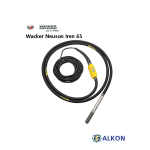 Wacker Neuson IREN 65/250 High Frequency Internal Vibrator Manuel utilisateur
