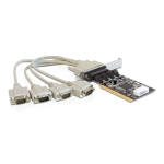 DeLOCK 89304 PCI Card &gt; 4 x Serial Fiche technique