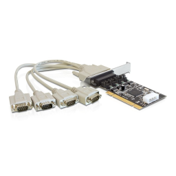 DeLOCK 89304 PCI Card > 4 x Serial Fiche technique | Fixfr