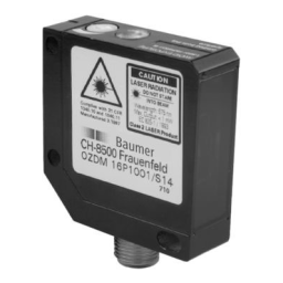 Baumer OZDM 16P3001 Diffuse contrast sensor Fiche technique | Fixfr