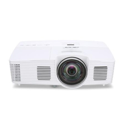 Acer S1383WHne Projector Manuel utilisateur | Fixfr