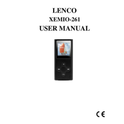 Lenco Xemio 261 Manuel utilisateur | Fixfr