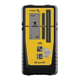 Stabila Récepteur REC 500 RG Laser Accessoire Manuel utilisateur | Fixfr