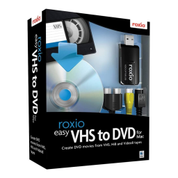 Roxio Video Capture Macintosh Manuel utilisateur | Fixfr