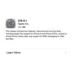 Apple iPad iOS 8.1 Manuel utilisateur