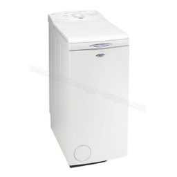 Whirlpool AWE 6610 Washing machine Manuel utilisateur | Fixfr