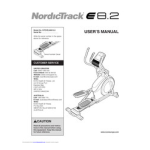 NordicTrack NTEVEL99913 E 8.2 Cross Trainer Manuel utilisateur