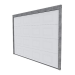 Castorama Porte de garage sectionnelle Paris K7 blanc - L.240 x h.200 cm - avec clavier &agrave; code Mode d'emploi