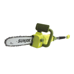 Sun Joe SWJ807E-PRP Electric Convertible Pole Chain Saw Manuel du propri&eacute;taire