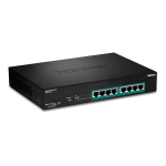 Trendnet TPE-TG80F 8-Port Gigabit Full Power PoE+ Switch Fiche technique