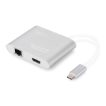 Digitus DA-70847 USB Type-C&trade; 4K HDMI Multiport Adapter, 4-Port Guide de d&eacute;marrage rapide