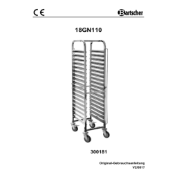Bartscher 300181 Gastronorm trolley AGN1800-1/1 Mode d'emploi | Fixfr