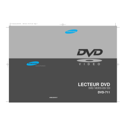 Samsung DVD-711/XEF Manuel utilisateur | Fixfr