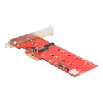 DeLOCK 89388 PCI Express x4 Card &gt; 2 x internal M.2 &ndash; Low Profile Form Factor Fiche technique