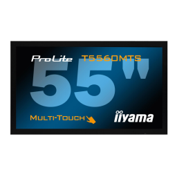 iiyama PROLITE T5560MTS Manuel utilisateur | Fixfr