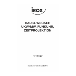 Irox HRT407 Manuel utilisateur | Fixfr