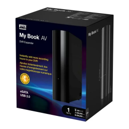 Western Digital MY BOOK AV DVR EXPANDER Manuel utilisateur | Fixfr
