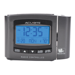 AcuRite Atomic Projection Clock with Indoor Temperature Manuel utilisateur | Fixfr