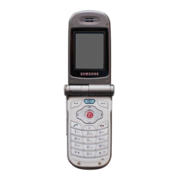 Samsung SGH-V200C Mode d'emploi | Fixfr