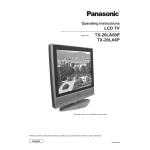 Panasonic TH42PV62E Operating instrustions