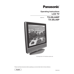 Panasonic TH42PV62E Operating instrustions | Fixfr