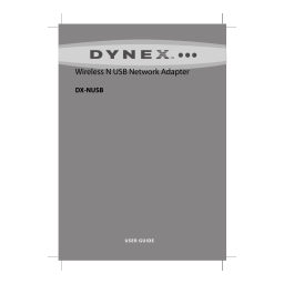 Dynex DX-NUSB Wireless-N USB 2.0 Adapter Manuel utilisateur | Fixfr