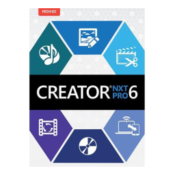 Roxio Creator NXT 6 Mode d'emploi | Fixfr