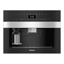 Miele CVA 7445 Machine à café automatique encastrable Manuel utilisateur | Fixfr