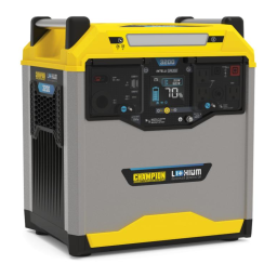 Champion Power Equipment 100593 3200-Wh Li-Ion Power Station Manuel utilisateur | Fixfr
