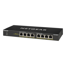 Netgear (GS308PP) Switch Ethernet PoE+ 8 Ports RJ45 Gigabit Manuel utilisateur | Fixfr