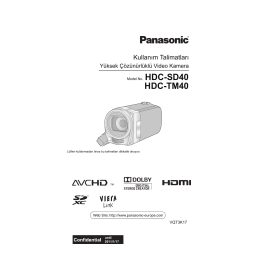 Panasonic HCV130EF Operating instrustions | Fixfr