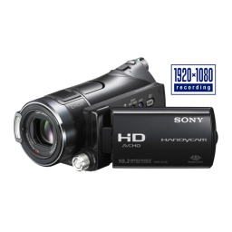 Sony HDR-CX12E Manuel du propriétaire | Fixfr