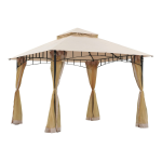 Outsunny 84C-010 10' x 10' Steel Outdoor Gazebo Canopy Mode d'emploi