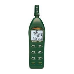Extech Instruments RH350 Dual Input Hygro-Thermometer Psychrometer Manuel utilisateur | Fixfr