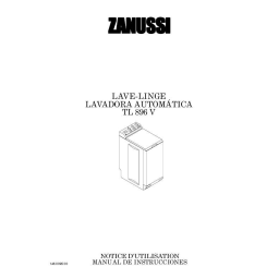 Zanussi TL896V Manuel utilisateur | Fixfr